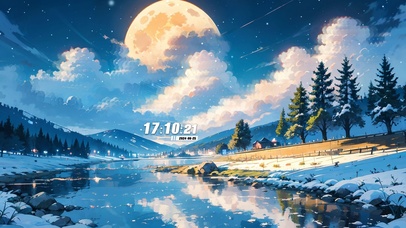 4K治愈冬日湖畔