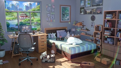 4K唯美治愈可爱动漫房间