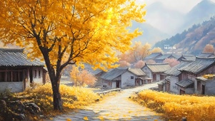 小镇秋天