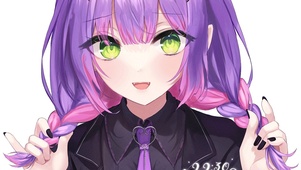紫发可爱少女