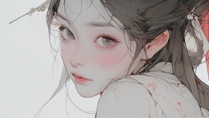 水墨国风女孩