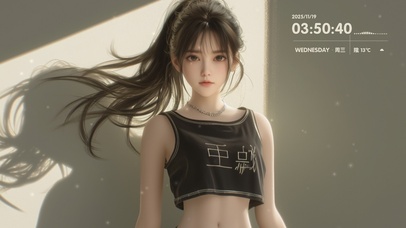 清纯马尾少女