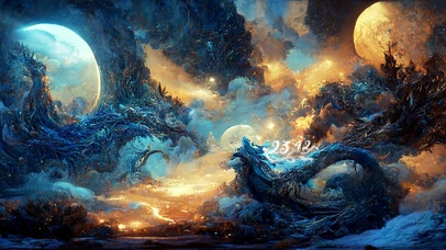 4k 唯美梦幻仙境流云