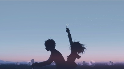 夕阳骑行-少年时