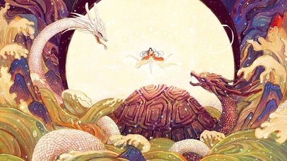 手绘中国风-画师含溪免费-玄武