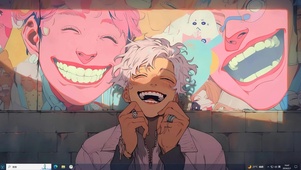开朗的笑容