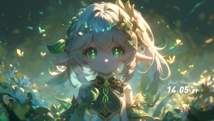 森林的守护神，银发美女