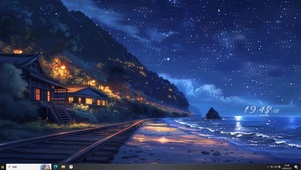  海边的夜晚