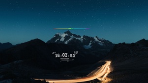 夜路星空