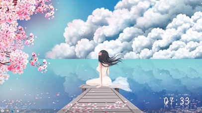 樱花海少女（含音乐频时钟天气）