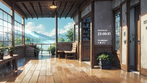 唯美动漫别墅小屋
