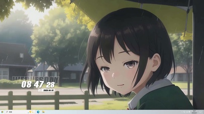 下雨天桌面主题
