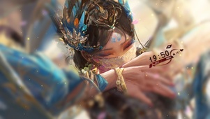 4k戴面纱的少女