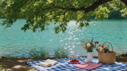 风遇湖，夏生甜