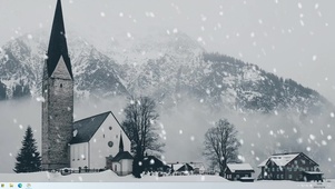 唯美城堡雪花