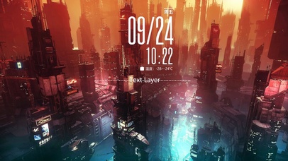 赛博朋克城市街景的下雨天