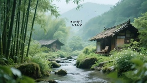 竹林微雨
