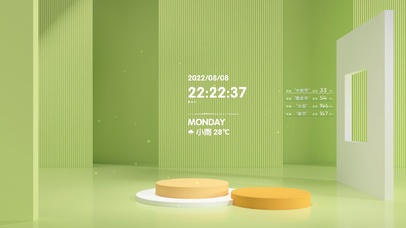 4k 治愈清新几何桌面