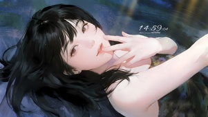 优雅迷人的她