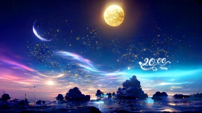 唯美治愈星月夜