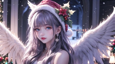 圣诞节天使女孩