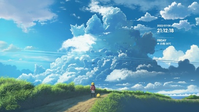 4K夏日海岸天空