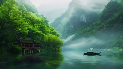 闲坐山间  4K护眼