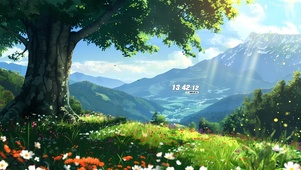 鸟鸣花香山谷