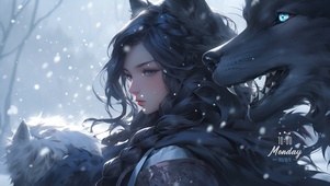 雪狼女孩