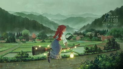 治愈雨中魔法少女