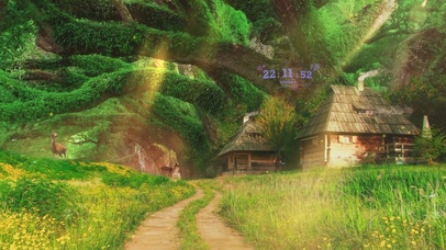 清新大自然森林小鹿