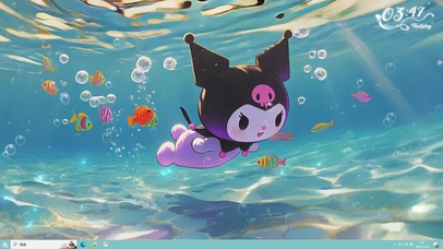 快来和我一起游泳嬉戏吧