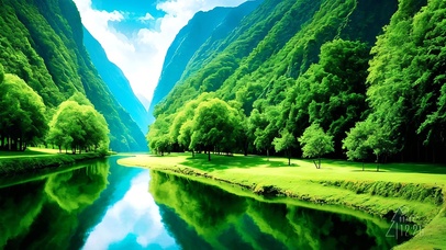绿色峡谷