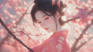 古风樱花少女