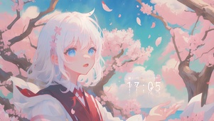 白发樱之少女