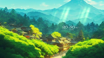 清新绿色护眼风景