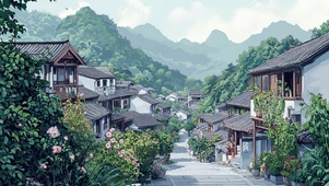 悠悠古镇风景
