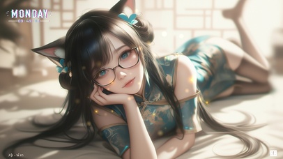 她的眸子像深海一般深邃