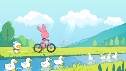 清新护眼治愈插画