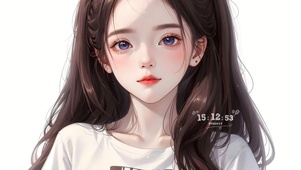 清纯紫瞳少女