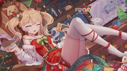 4K圣诞长腿美少女