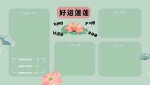 好运莲莲分区桌面