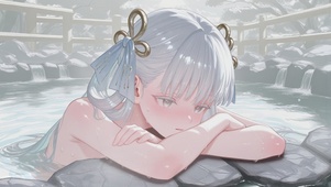泉水袅袅