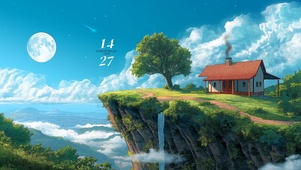 星夜悬崖小屋