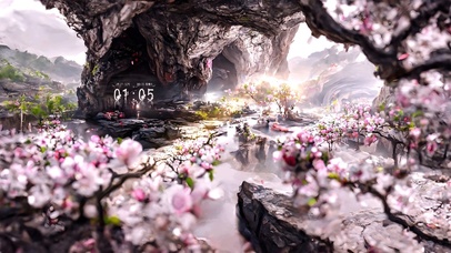 4K唯美治愈古风樱花仙境