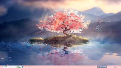 湖中孤树—【主题桌面】