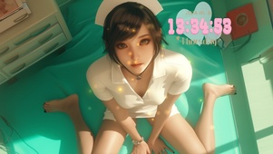 呆萌气质护士美女