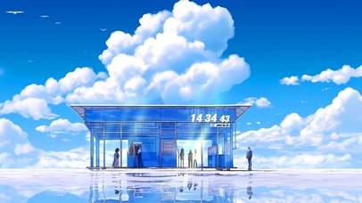 梦幻海景公交站