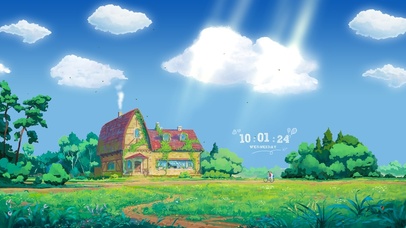 唯美治愈草地房子