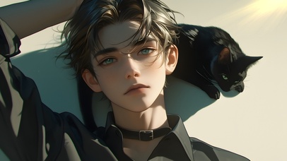 少年与黑猫